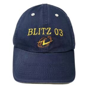 Fahrenheit Blue Yellow Baseball Cap Hat Blitz 03 Jones 44 Slideback Cotton OS
